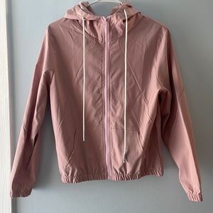 Pink Romwe Windbreaker. Size large, but fits more like a small.